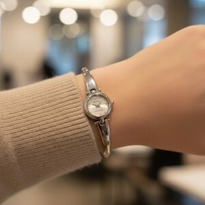 Elegant Silver Women's Watch